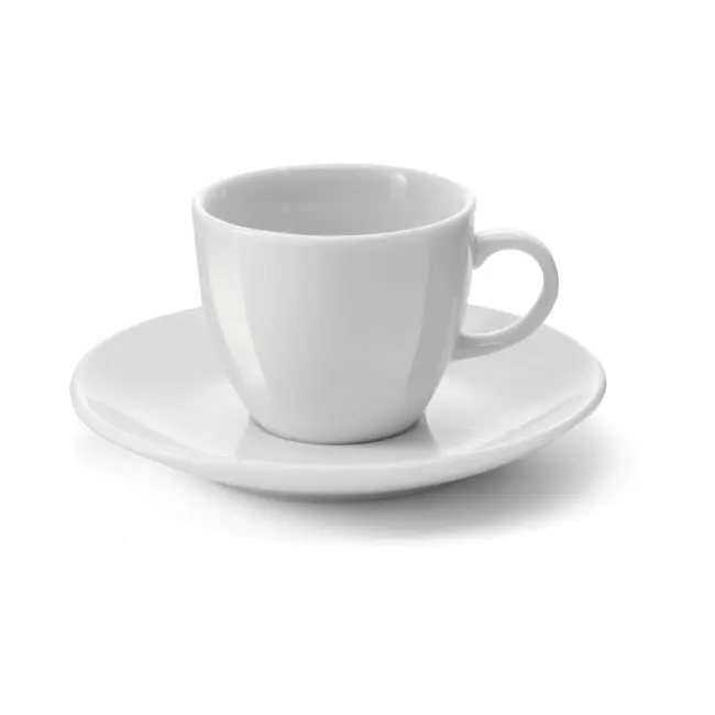 Чашка для кави з блюдцем 100 мл Белый 6677-01