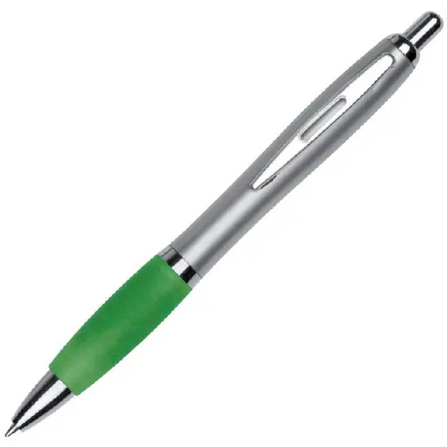 Ручка пластиковая Серебристый Зеленый 4588-14