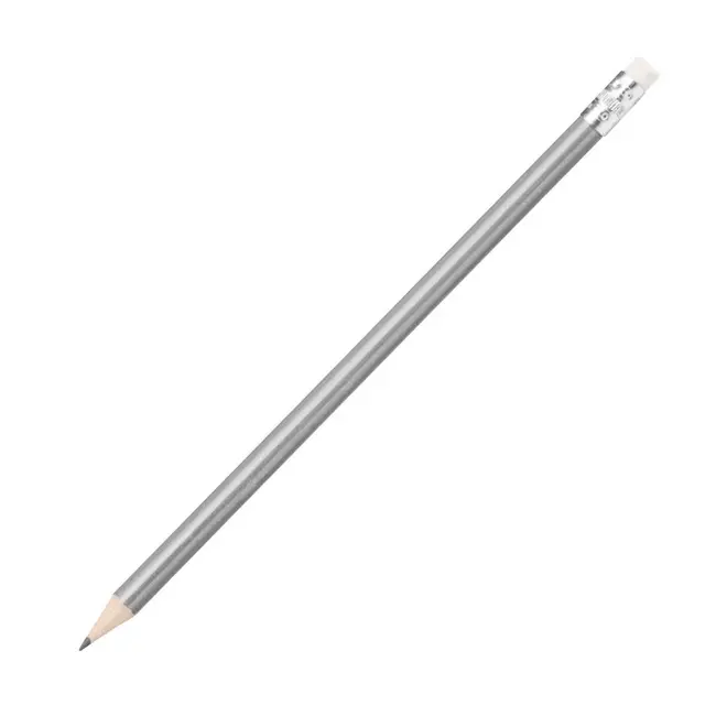 Деревянный карандаш с ластиком Серебристый 10079-02