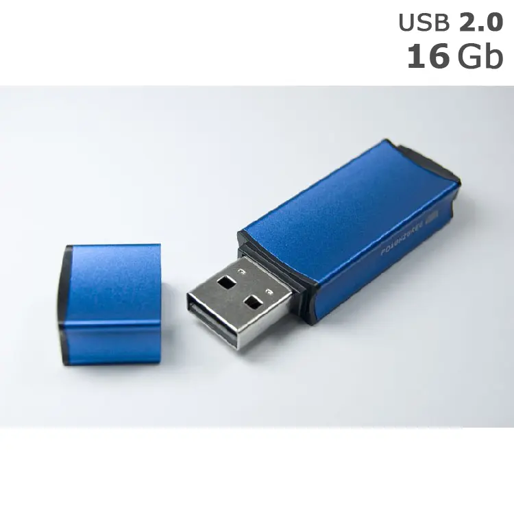Флешка 'GoodRAM' 'EDGE' под логотип 16 Gb USB 2.0 голубая Синий 5262-03