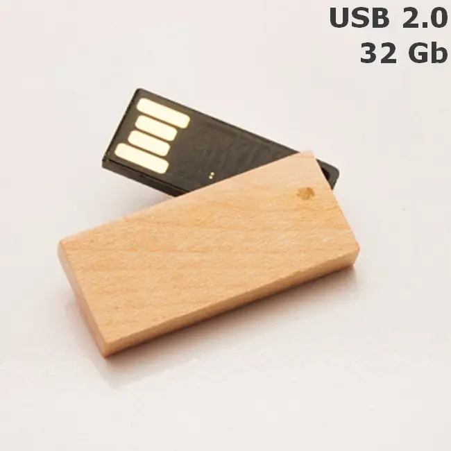 Флешка деревянная 32 Gb USB 2.0 Древесный 6174-01