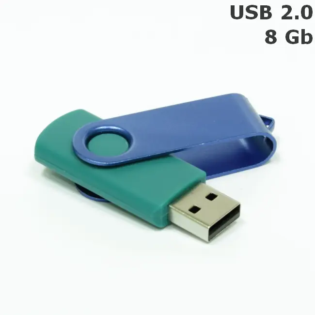 Флешка 'Twister' 8 Gb USB 2.0 Синий Зеленый 3673-70