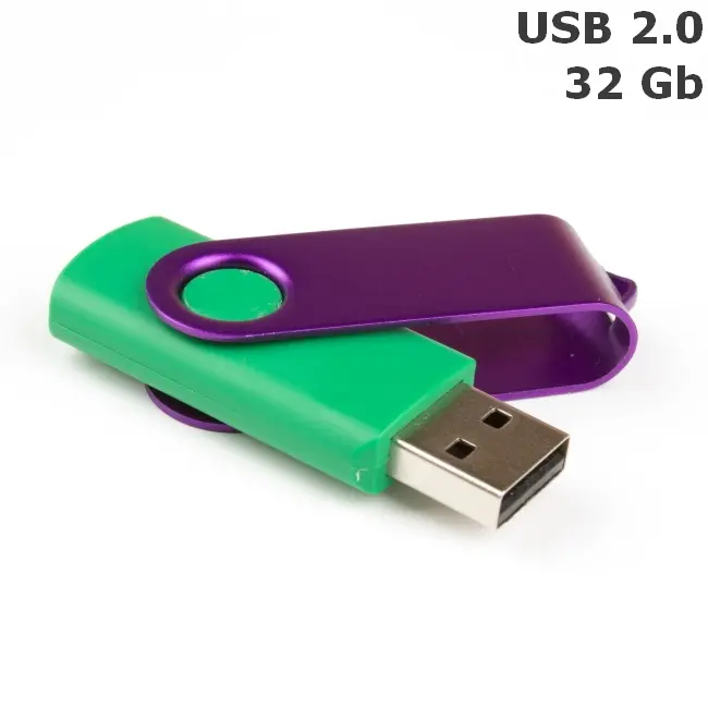 Флешка 'Twister' 32 Gb USB 2.0 Зеленый Фиолетовый 8692-128