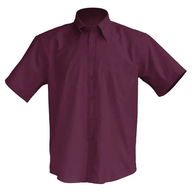 Рубашка 'JHK' 'CASUAL & BUSINESs SHIRT SS' POPLIN WINE Бордовый 1615-02