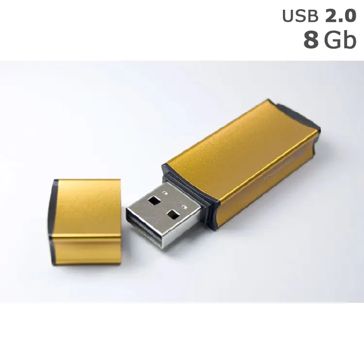 Флешка 'GoodRAM' 'EDGE' под логотип 8 Gb USB 2.0 золотистая Золотистый 4830-04