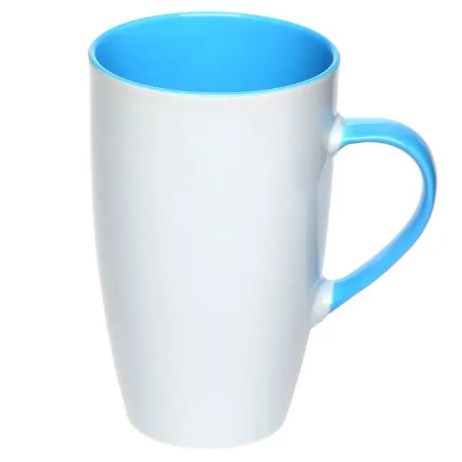 Чашка керамічна 410 мл Голубой Белый 12780-01