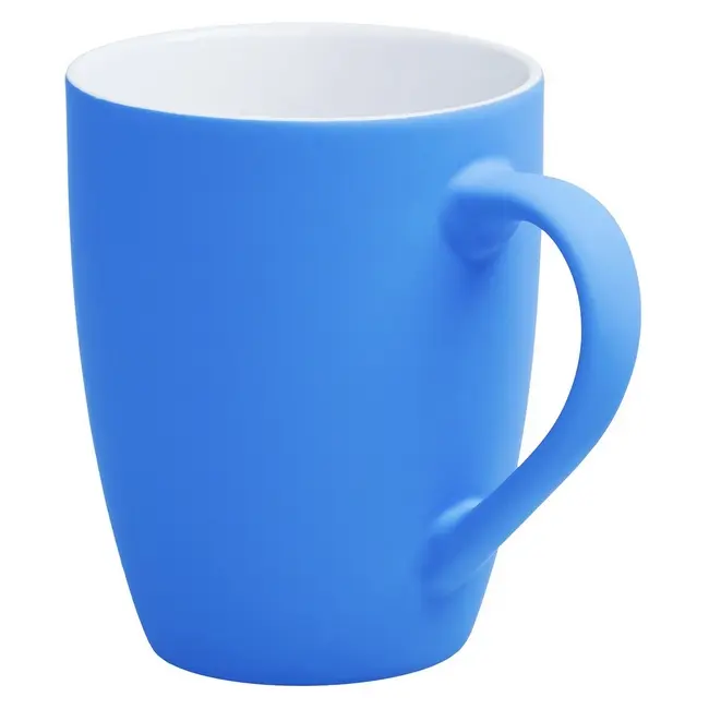 Чашка керамічна Soft-Touch 320мл Голубой Белый 12663-09