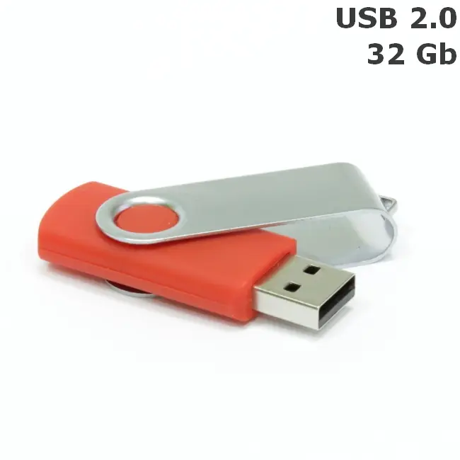 Флешка 'Twister' 32 Gb USB 2.0 Серебристый Красный 8692-82