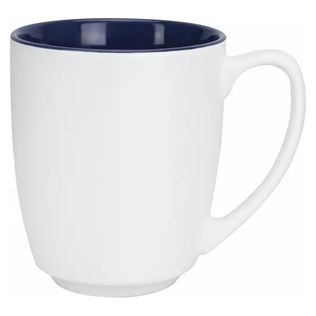 Чашка керамическая 350мл Белый Темно-синий 13731-01