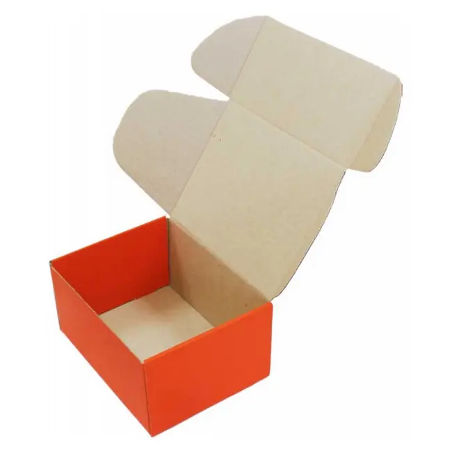 Коробка картонна Самозбірна 190х150х100 мм помаранчева Оранжевый 13891-03