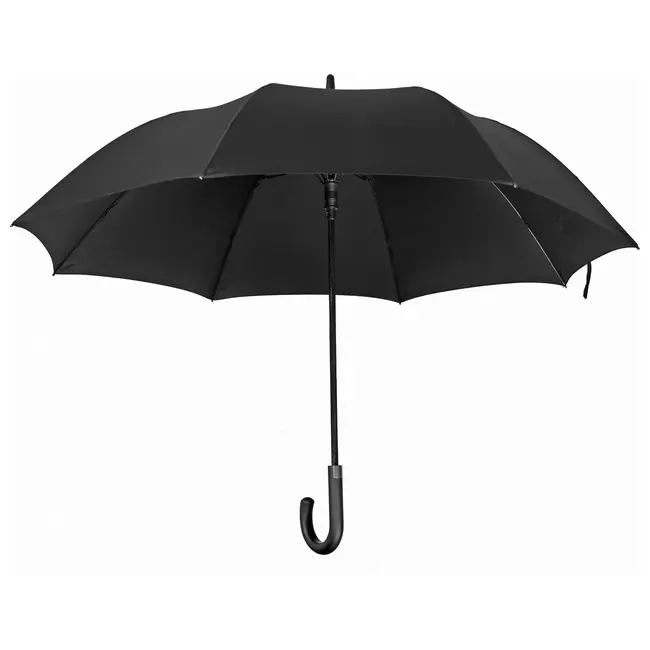 Зонт трость с карбоновым держателем и прорезиненной ручкой Черный 3708-01