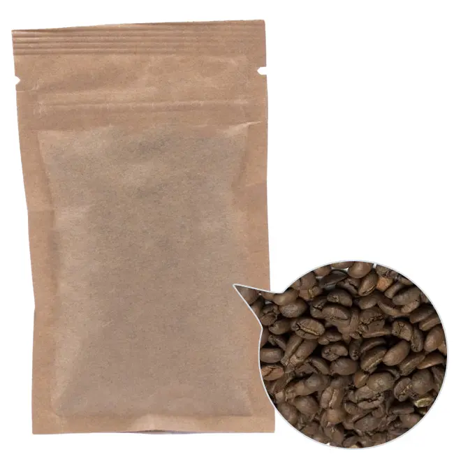 Кава зерно '100% Арабіка Колумбія (без кофеїну)' С70х120 крафт 17г Коричневый 13815-08