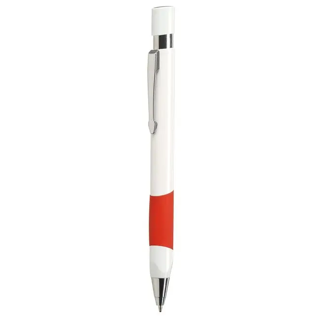 Ручка пластикова Серебристый Белый Красный 5602-04