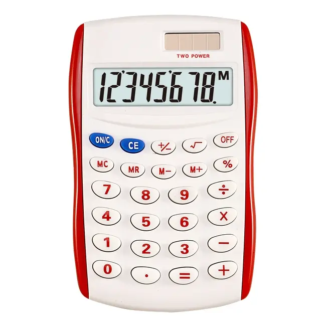 Калькулятор Белый Красный 6379-02