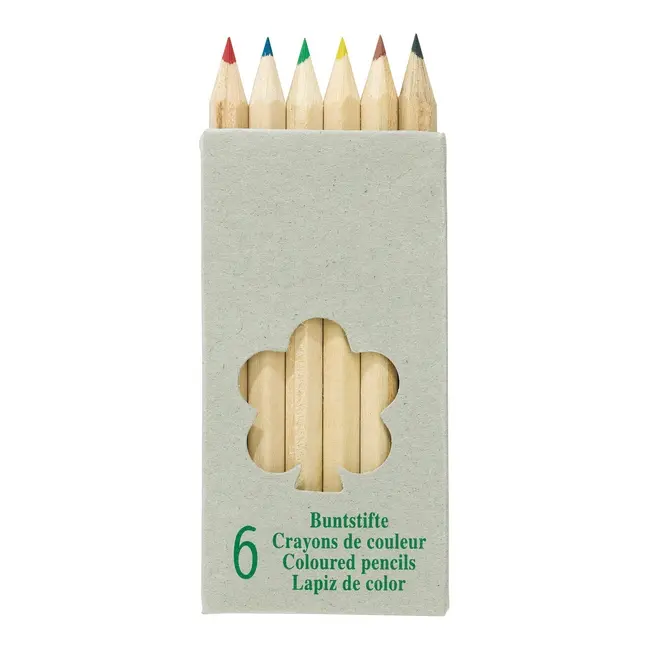 Набір олівців 6 кольорів Древесный 2475-01