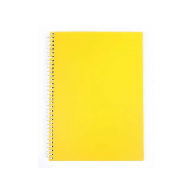 Блокнот А5 80 аркушів з пластиковою обкладинкою жовтий Желтый 5297-03