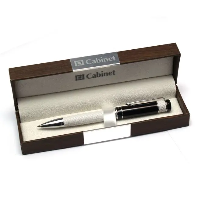 Ручка шариковая 'Cabinet' 'Snake' металлическая Серебристый Черный Белый 5791-02