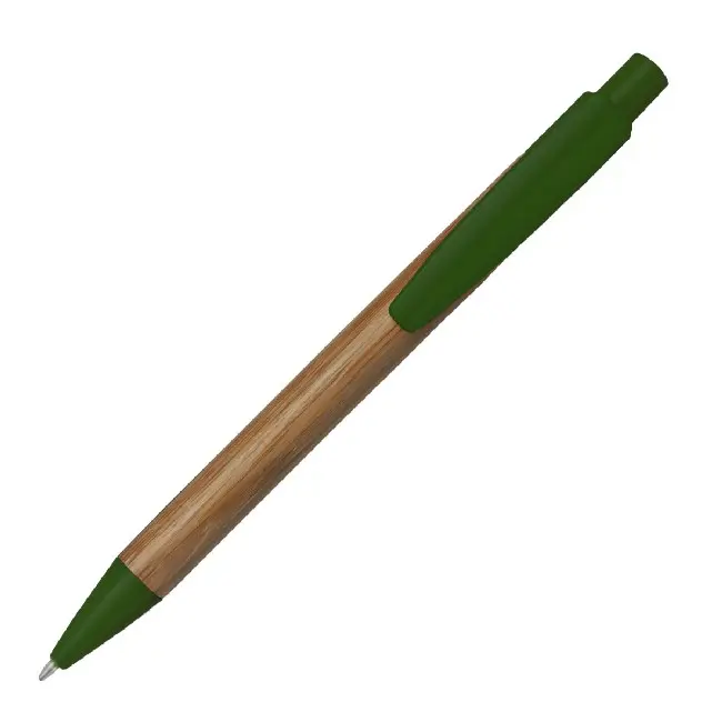 Ручка з бамбука зелена Древесный Зеленый 5013-06