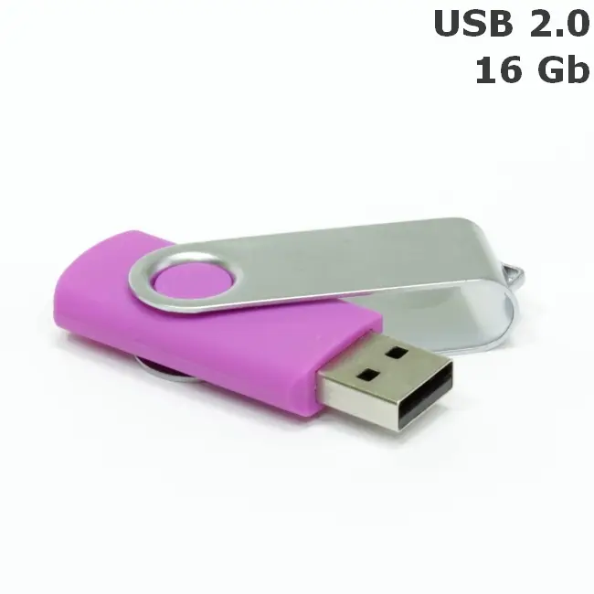 Флешка 'Twister' 16 Gb USB 2.0 Фиолетовый Серебристый 3675-84