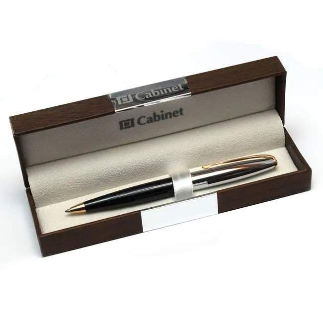 Ручка шариковая 'Cabinet' 'Miracle' металлическая Черный Серебристый Золотистый 5802-01
