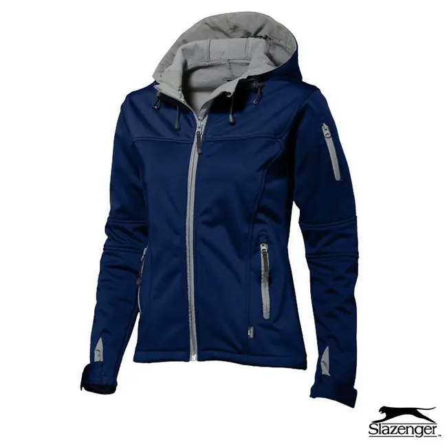 Куртка 'Slazenger' полиэстер флис 'Softshell' Серый Темно-синий 6206-02