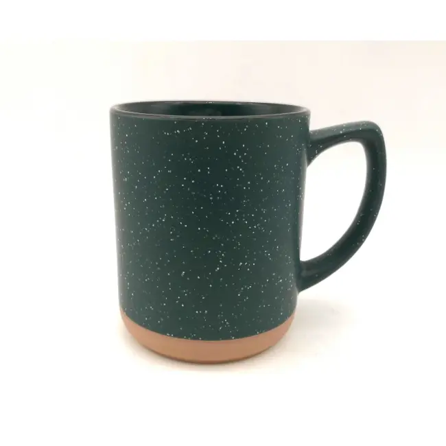 Чашка керамическая 320мл Темно-зеленый Черный Коричневый 12946-04