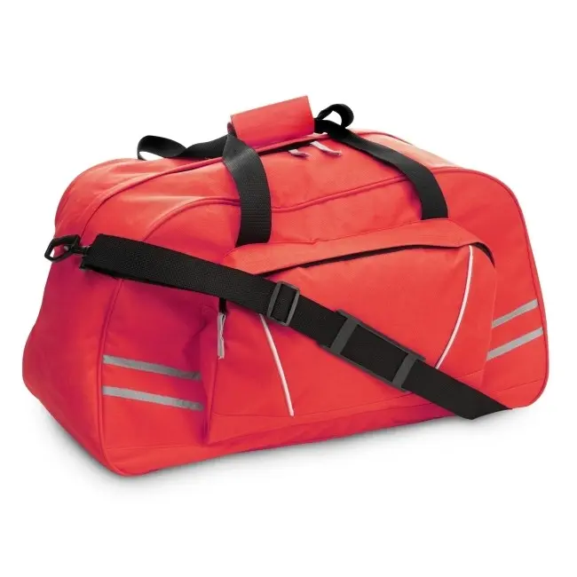 Спортивна сумка зі світловідбиваючими смугами Серебристый Красный Черный 6616-03