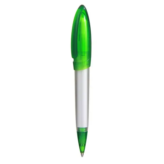 Ручка пластикова Белый Зеленый 8546-01
