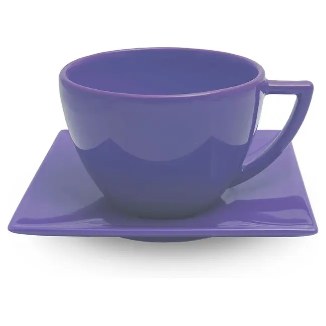 Чашка керамическая Peru S с блюдцем 520 мл Фиолетовый 1799-07