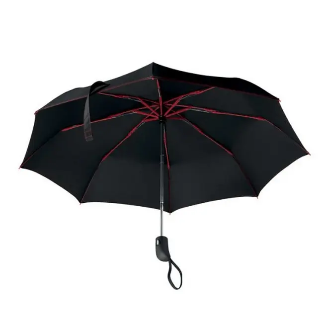 Зонт складной Красный Черный 8931-01