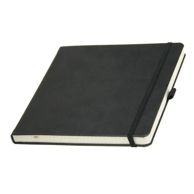 Записная книжка квадратная кремовый блок в клетку Черный 13121-01