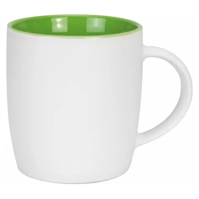 Чашка керамическая 320мл Зеленый Белый 13730-03