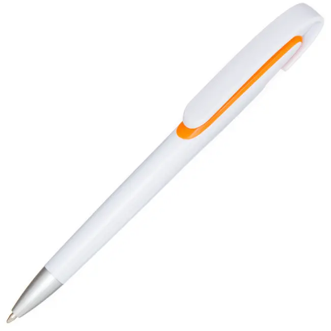 Ручка 'ARIGINO' 'Navi White' пластикова Белый Оранжевый Серебристый 4044-05