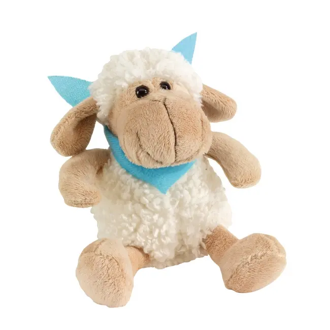 Іграшка плюшева овечка Голубой Бежевый Белый 2456-01