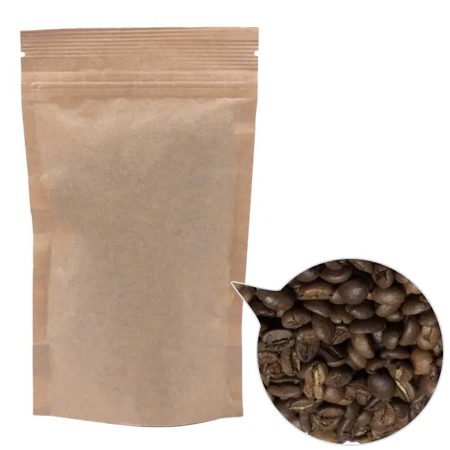 Кофе зерно '100% Арабика Бурунди' ДП100х170 крафт 70г Коричневый 13811-06