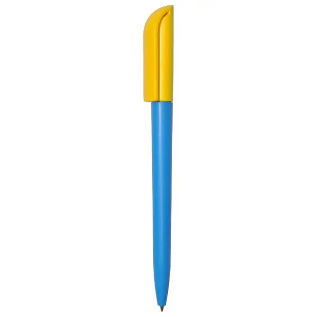 Ручка Uson пластикова з поворотним механізмом Голубой Желтый 3921-30