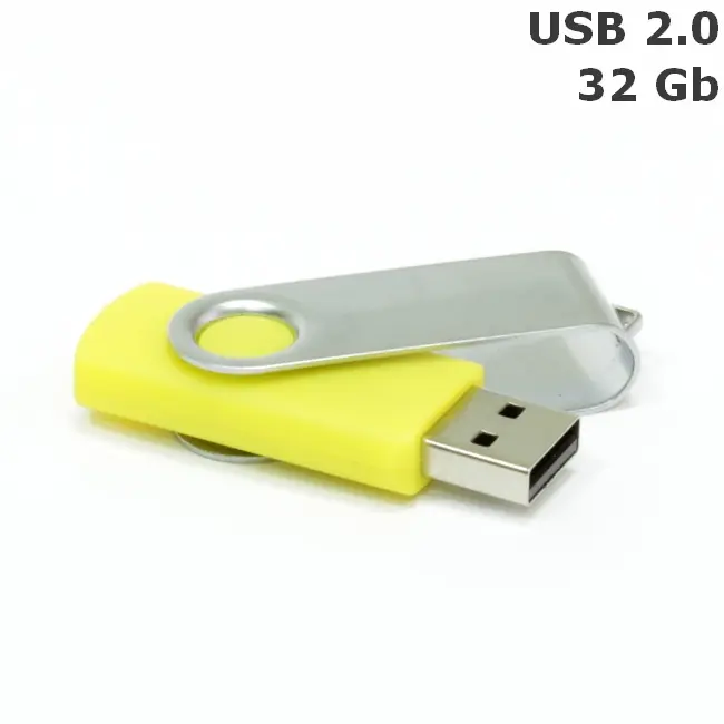 Флешка 'Twister' 32 Gb USB 2.0 Желтый Серебристый 8692-80
