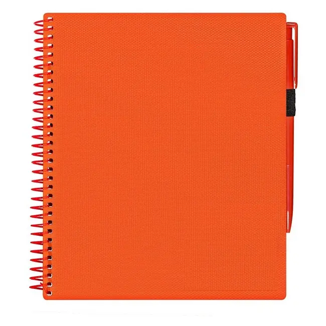 Блокнот A5 з ручкою на гумці Оранжевый 11930-01