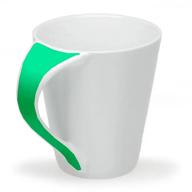 Чашка керамическая Белый Зеленый 1340-05