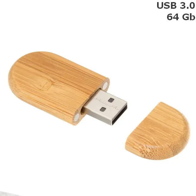 Флешка 'Lite Wood' дерев'яна 64 Gb USB 3.0 Древесный 14601-01