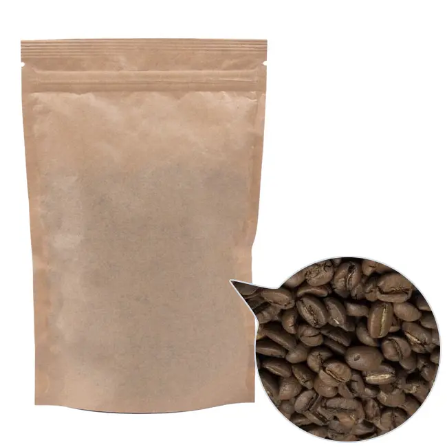 Кава зерно '100% Арабіка Ефіопія' ДП130х200 крафт 200г Коричневый 13812-05