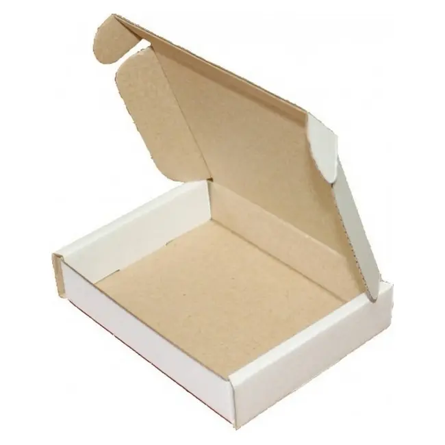Коробка картонна Самозбірна 100х80х20 мм біла Белый 10109-01