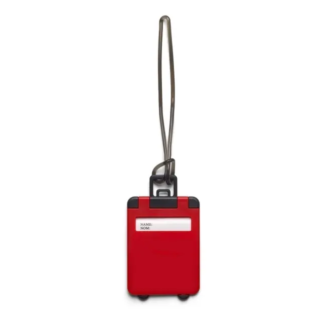 Бирка для багажу в формі валізи Черный Красный 6554-03