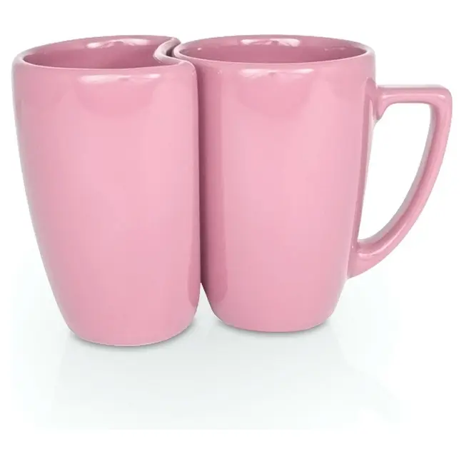 Набор из двух чашек Eden Plus керамический 330 / 250 мл Розовый 1802-13
