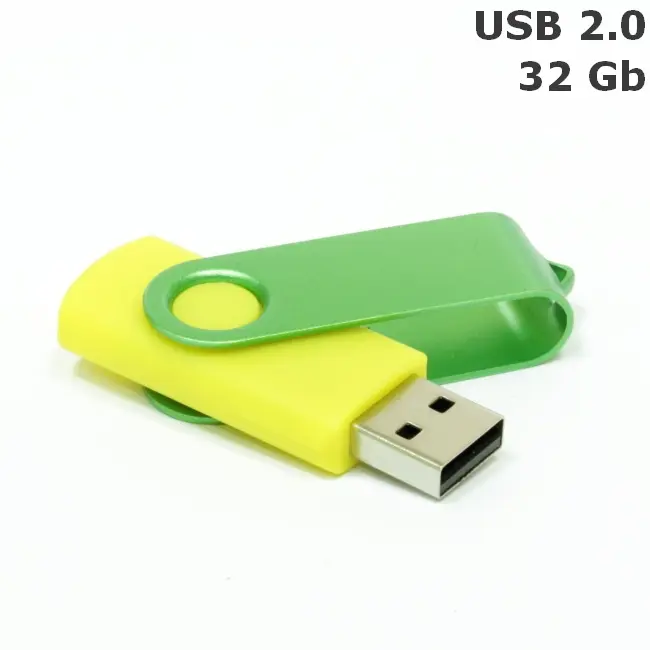 Флешка 'Twister' 32 Gb USB 2.0 Зеленый Желтый 8692-12