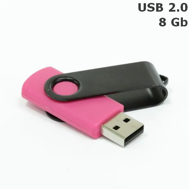 Флешка 'Twister' 8 Gb USB 2.0 Розовый Черный 3673-40