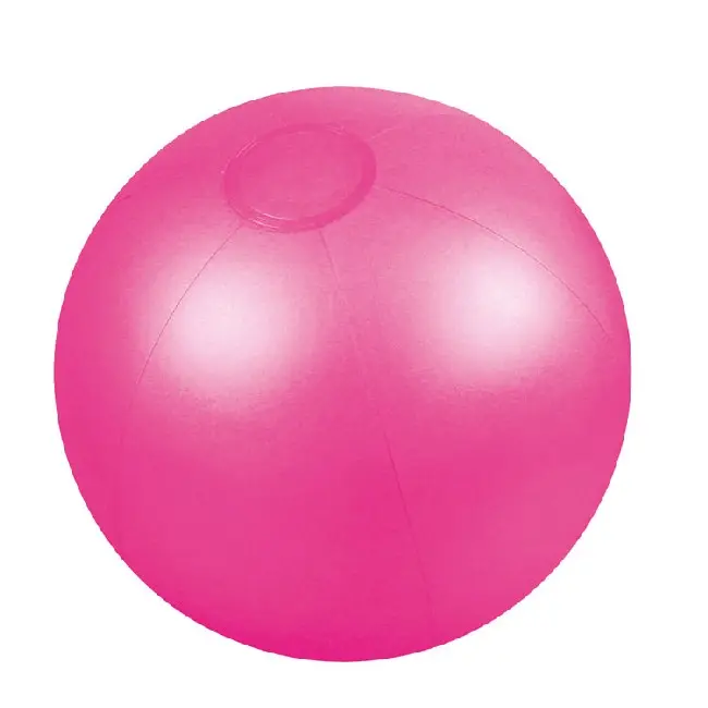 Небольшой пляжный мяч диаметр 28 см. Прозрачный Розовый 4975-04