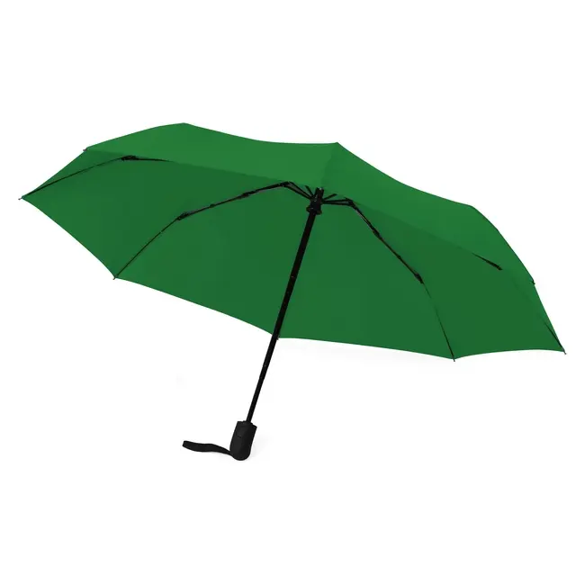 Зонт складной автомат Темно-зеленый Черный 13595-11