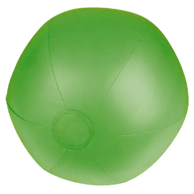 Небольшой пляжный мяч диаметр 28 см. Прозрачный Зеленый 4975-01