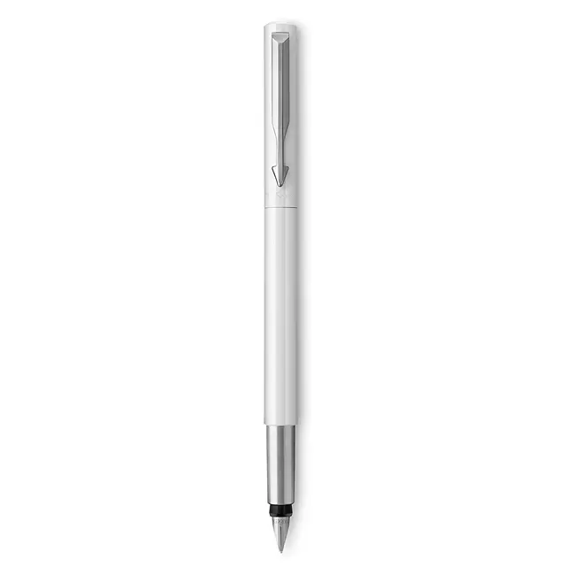 Ручка пір'яна 'Parker' VECTOR 17 White FP F Серебристый Белый 10026-03